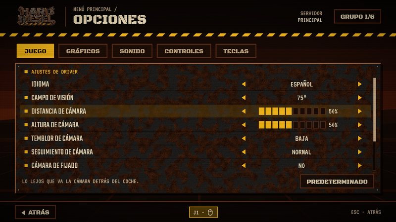 Options, in Spanish